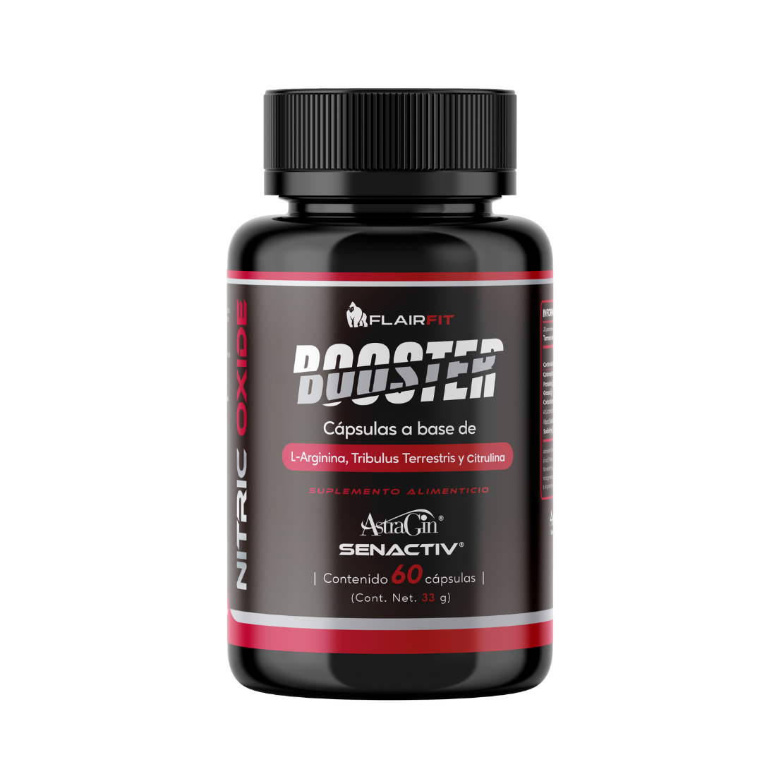 FLAIRFIT® NITRIC OXIDE BOOSTER 2.O, L-ARGININA, TRIBULUS, ASTRAGIN®, SENACTIV®